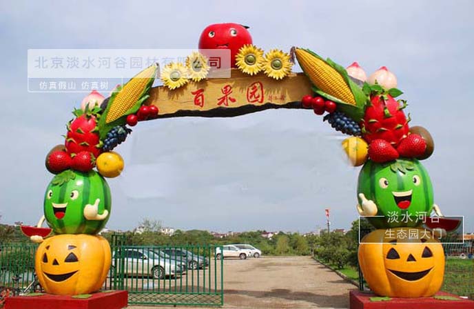 生態園大門近幾年在園林景觀裝飾中很受歡迎