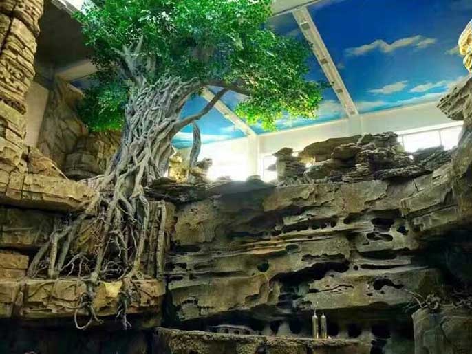 室內(nèi)塑石假山制作正規(guī)廠家效果好價格公正