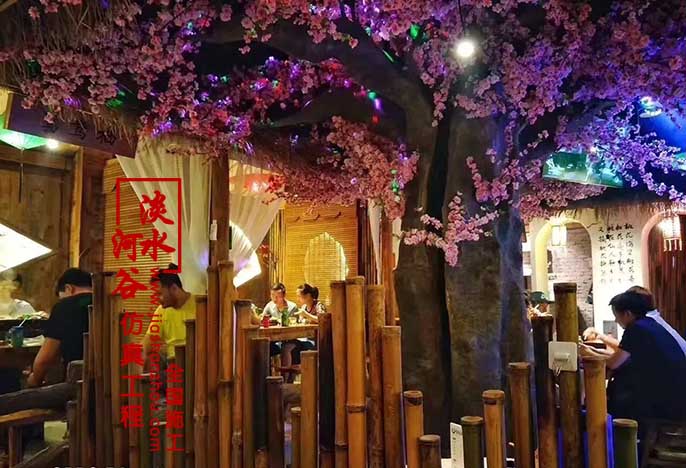 北京仿真梅花樹價(jià)格實(shí)惠到小的餐廳都可以制作了