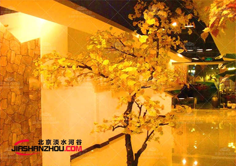 仿真樹銀杏樹國外也有了案例-效果宛如翩翩起舞的秋天靈