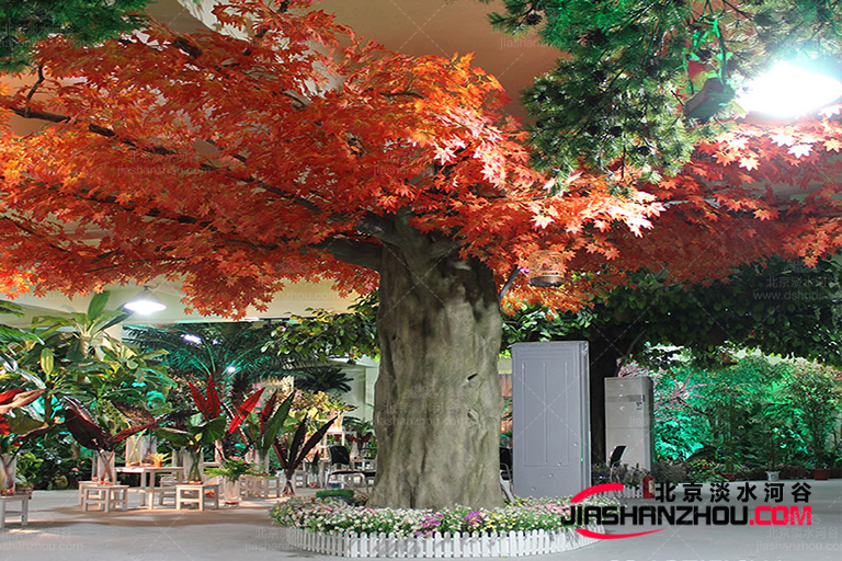 若你也熱愛生活的靜美那這棵銀楓樹仿真樹也是你的菜