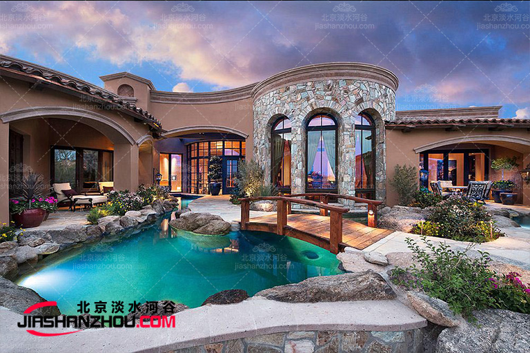 莫干山白色香墅VILLA BLANCHE創(chuàng)意塑石假山畫廊