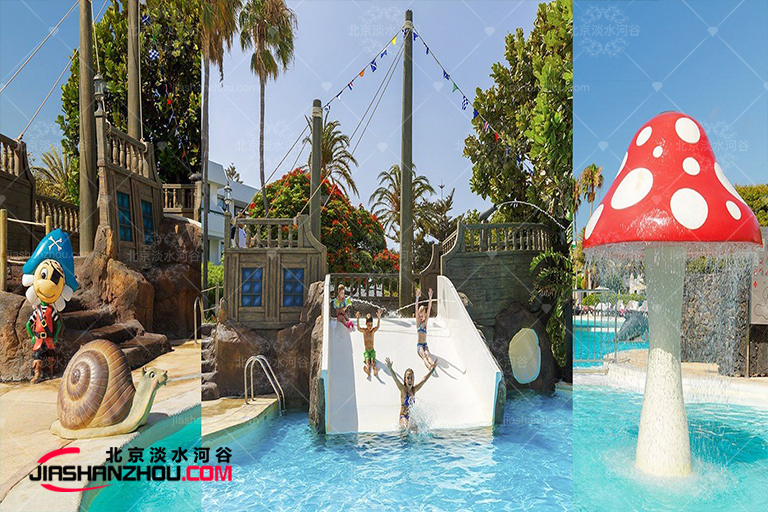 上海靈之城主題樂園塑石假山水池景觀設計