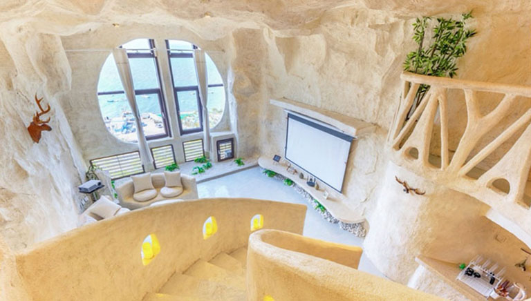 洞穴民宿設計經典在成都青羊區百花商務樓