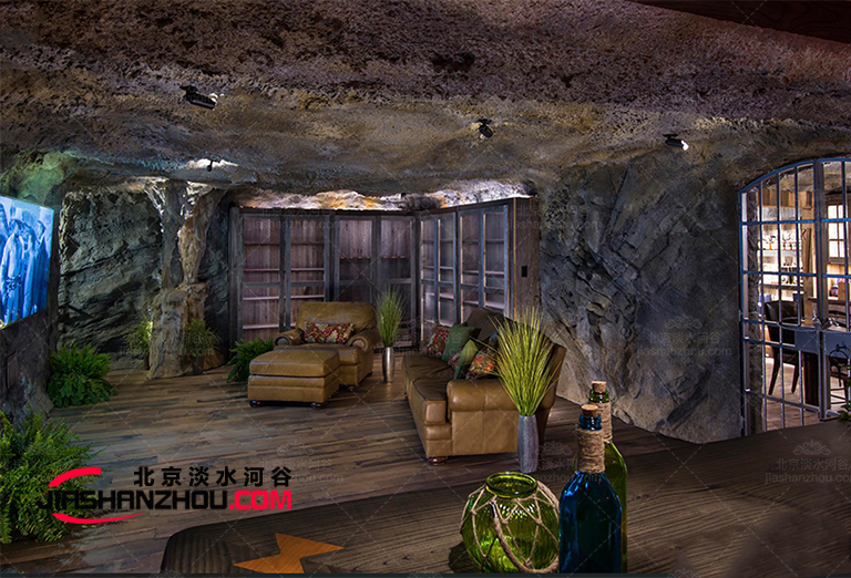天然巖洞酒店室內裝修效果圖比星級酒店還漂亮