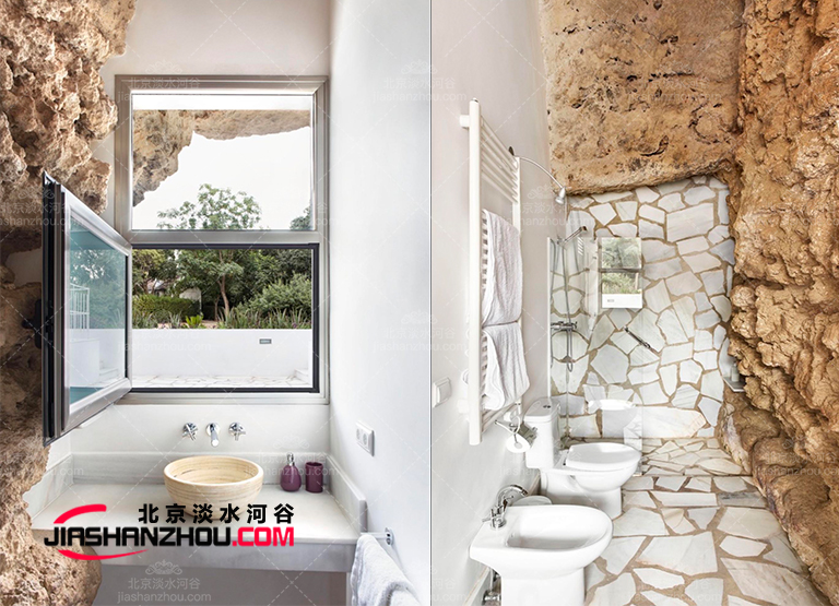 北京仿真巖洞酒店浴室設(shè)計(jì)案例資料圖