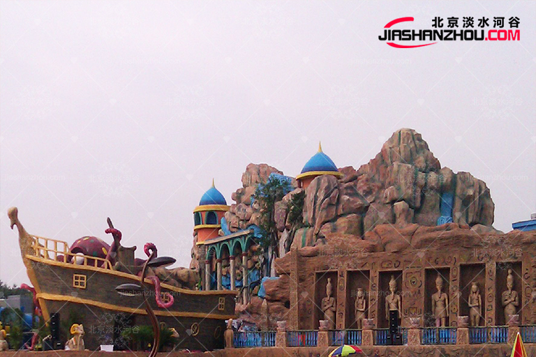 鄭州奧帕拉拉主題樂園塑石假山tcp和雕塑的完美結合