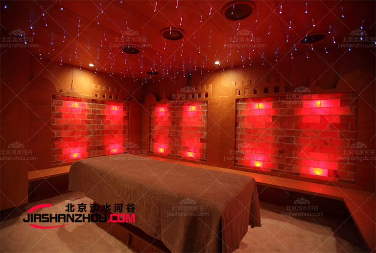 鹽墻鹽磚的優勢為什么深圳維納斯美容養生會所增加鹽療房