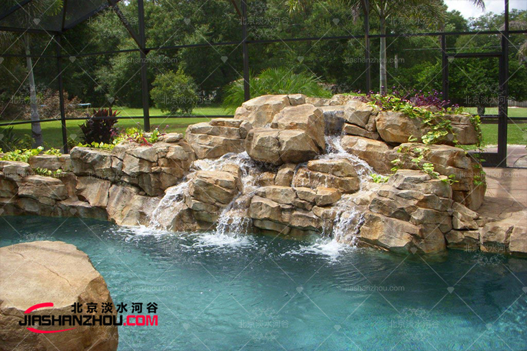 北京施工團隊水泥直塑tcp塑石假山定制效果顯