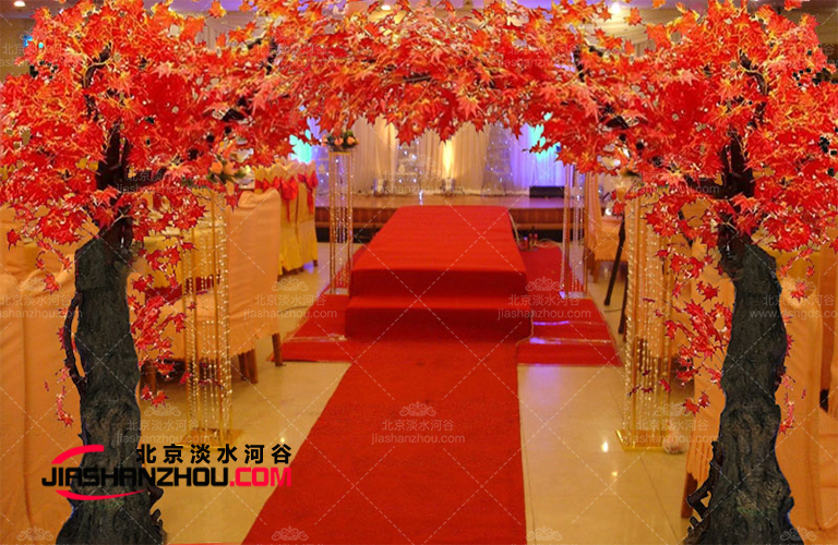 大型高端仿真樹北京摩卡浪漫婚禮布景策劃必備
