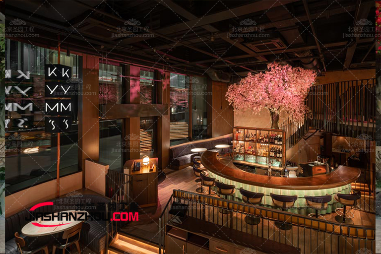 具特色室內外仿真樹櫻花樹如何創建日式f 格酒店