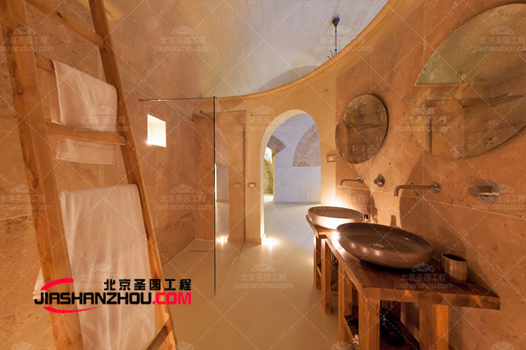 曬曬別墅洞穴豪宅衛生間的裝修圖真不是一般人能享受得起的