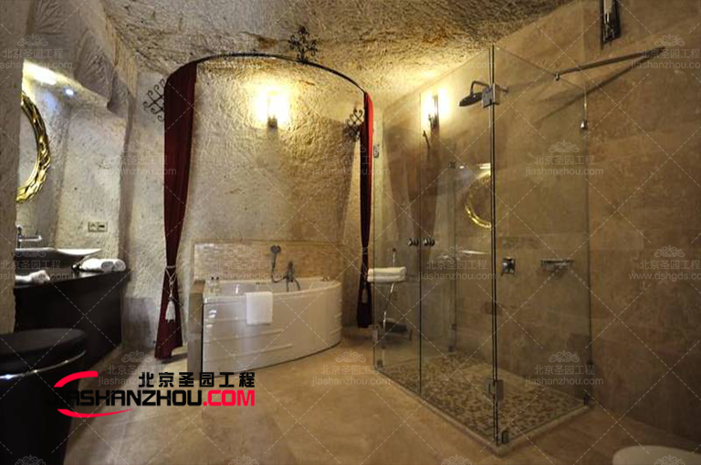 擁有豪華浴室設計的別墅洞穴豪宅衛生間才稱得上是土豪必備