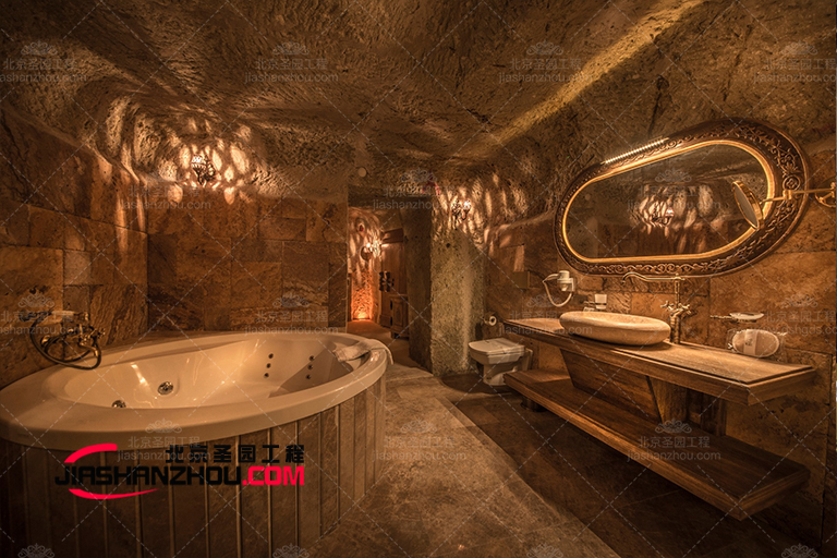 將傳統(tǒng)酒店浴室改建為仿真巖洞民宿浴室?怎么樣