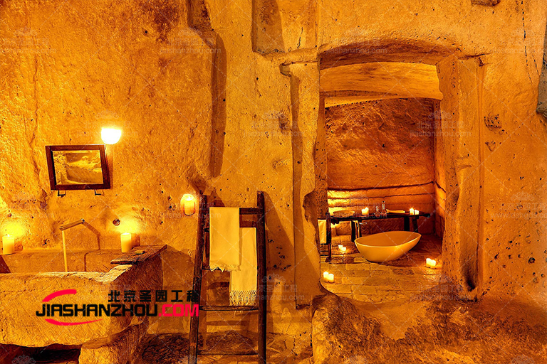 廣州卡麗皇家酒店人造洞穴衛浴情侶共浴浪漫選