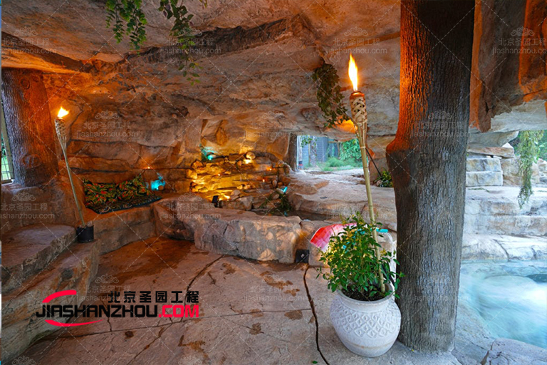 云南昆明明熙苑仿真山洞別墅餐廳的創意設計