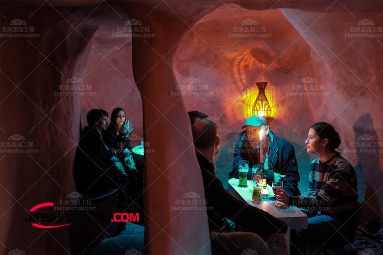 徐州孔雀城小區(qū)仿真鹽洞餐廳工程施工