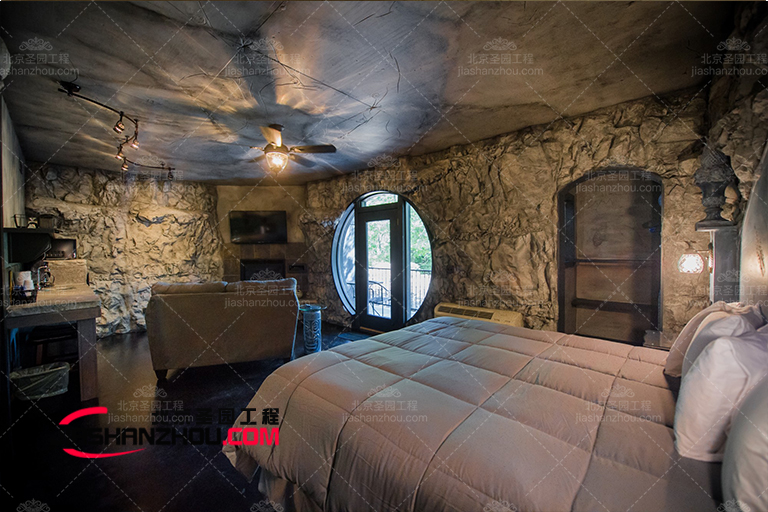 仿真窯洞民宿散發著致和優雅氣息