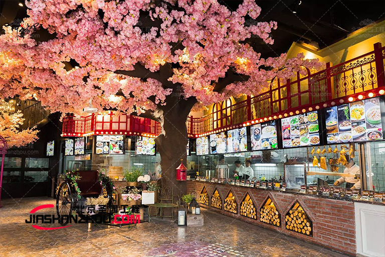 仿真樹花樹如今在別墅住宅環境中為常見了