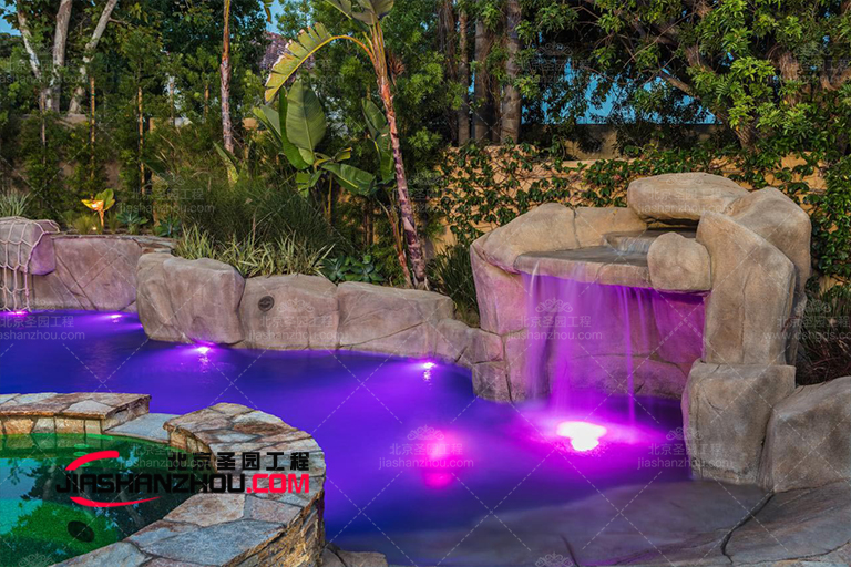 北京廠家塑石假山TCP水池景觀外觀自然有機