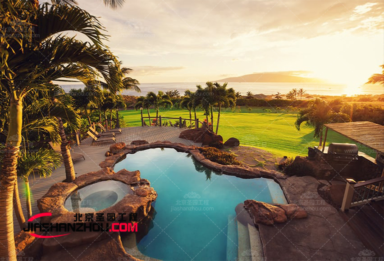 水泥塑石假山水池廠家設計您理想中的水池景觀模樣