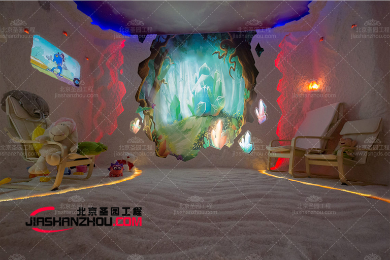 時(shí)髦的洞穴主題鹽療房間的設(shè)計(jì)布局理念