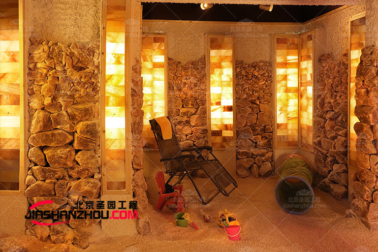 仿真鹽洞酒店創造了特的外觀和飾面之間的大膽對比