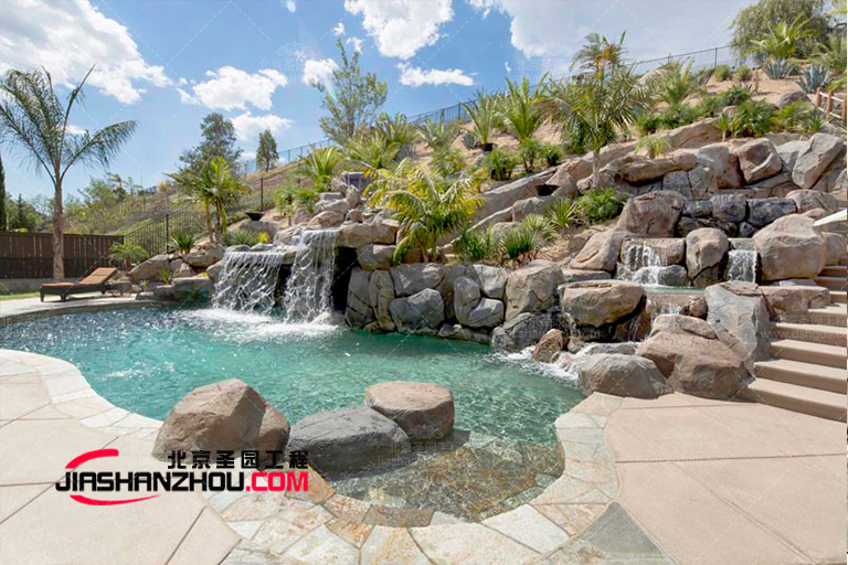 南昌安義鼎湖家園生態(tài)旅游度假村塑石假山水池景觀設(shè)計(jì)