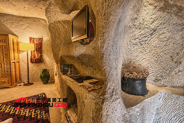 水泥仿真巖洞酒店制作營(yíng)造出戲劇性和誘人的法式f 格