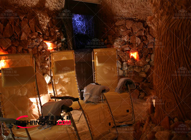 仿自然喜馬拉雅鹽療房也可以歸類為高性能的室內設計