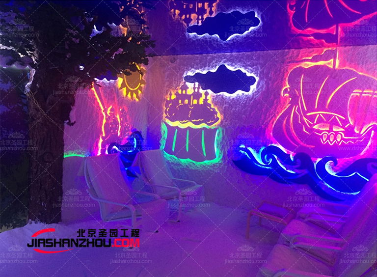 真實特具美感的仿自然喜馬拉雅鹽療房經典案例圖