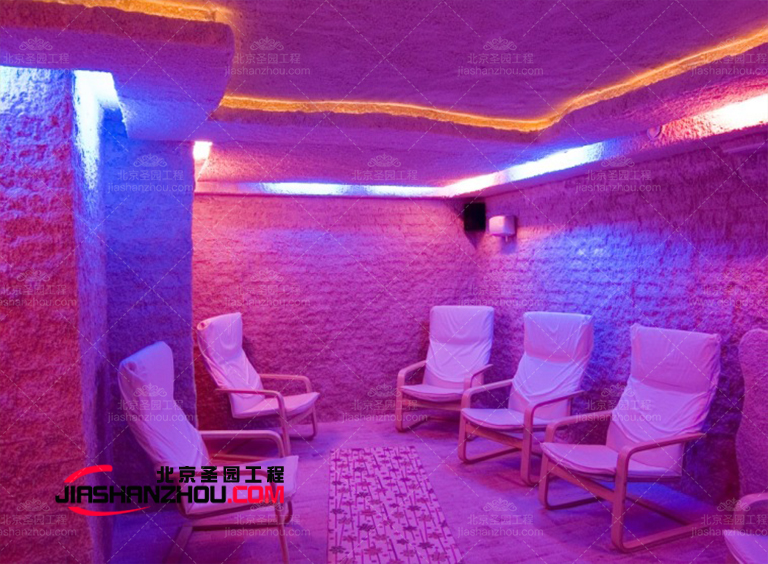 具設(shè)計感和吸引力的仿自然山洞鹽療房美圖欣賞