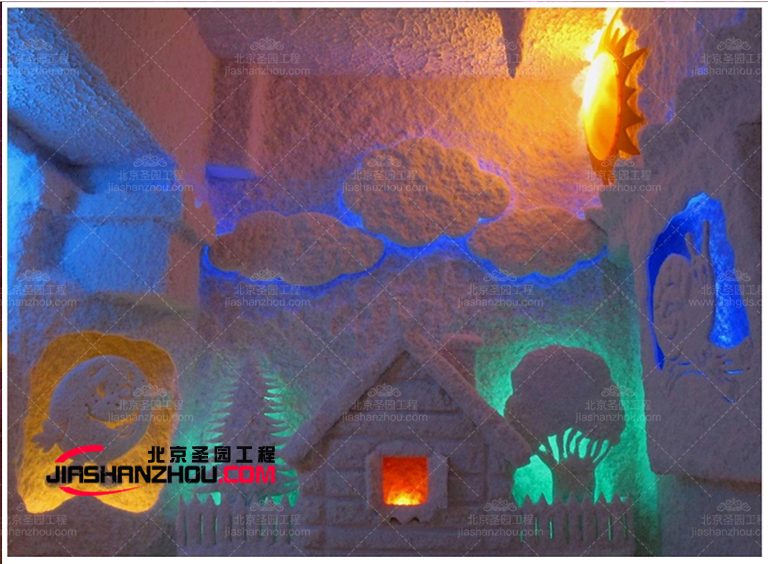 不同仿真鹽洞民宿鹽墻裝飾設計及布局 讓人保持快樂和靈感