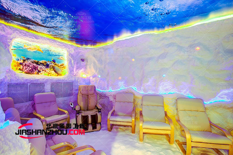 佳照明布局將幫助仿真喜馬拉雅鹽洞空間保持專注和高效