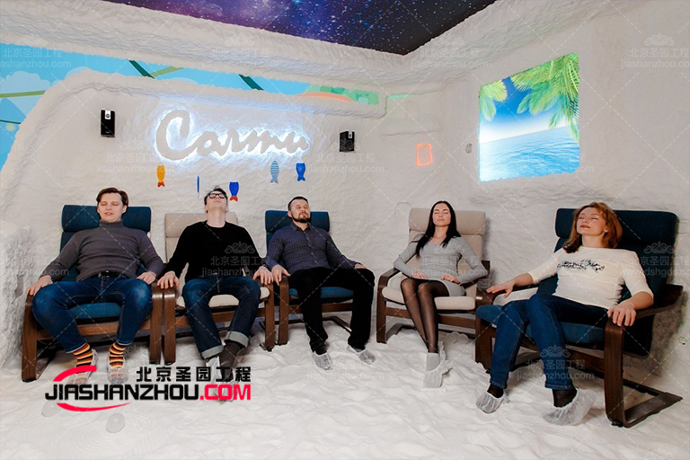 兒童主題仿真鹽洞汗蒸房擁有優雅富麗堂皇的外觀