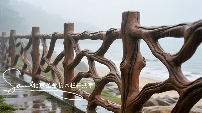 jimeng-2025-06-25-1786-正在施工制作的安全圍欄設(shè)計(jì)，線條流暢自然，給人柔和靈動(dòng)之感。為空間增添活潑與藝術(shù)....jpeg