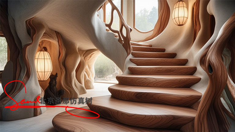 水泥仿木樓梯.jpg 水泥仿木樓梯