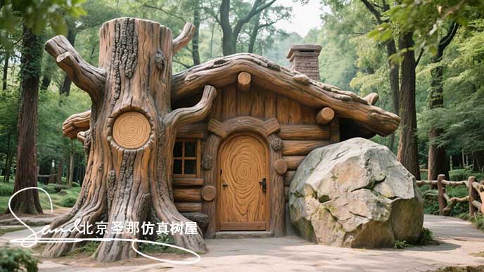 水泥仿木屋.jpeg 水泥仿木屋