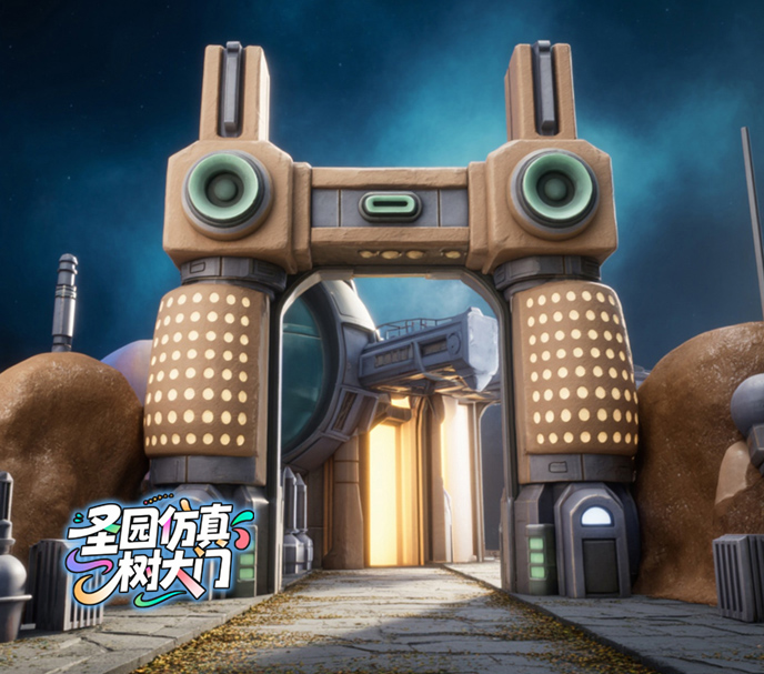 仿真樹大門.jpg 仿真樹大門