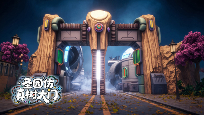 仿真樹大門.jpg 仿真樹大門