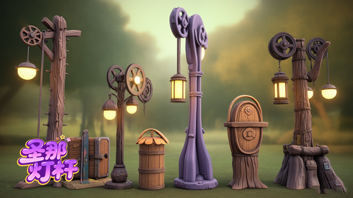 卡通燈桿.png 卡通燈桿