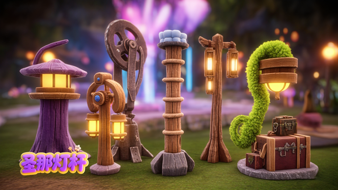 卡通燈桿.png 卡通燈桿